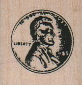 Lincoln Penny 1 1/4 x 1 1/4