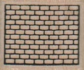Brick Wall Background 1 1/4 x 1