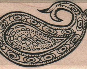 Paisley Design With Hook 1 3/4 x 2 1/2-0