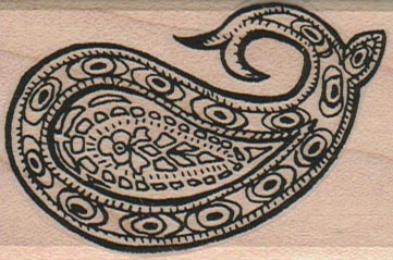 Paisley Design With Hook 1 3/4 x 2 1/2