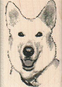 Husky/Siberian Dog 1 1/2 x 2 1/4-0