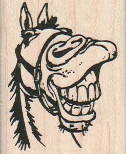 Horse Laugh 1 3/4 x 2 1/4-0