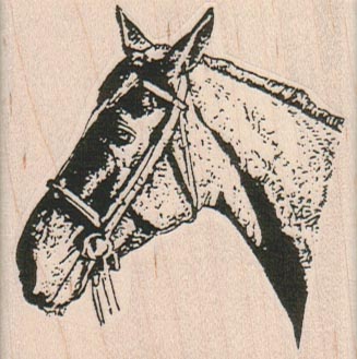 Horse Head Side View 2 1/4 x 2 1/4