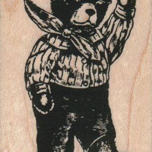 Bandana Bear Waving 1 3/4 x 2 1/2-0