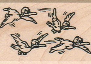 Four Flying Birds 1 1/2 x 2 1/4-0