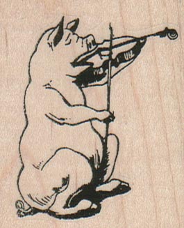 Pig Playing Violin 2 x 2 1/4