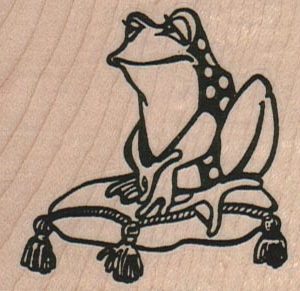 Frog On Cushion 2 1/4 x 2-0