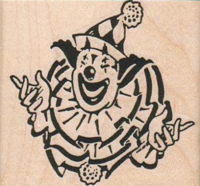 Happy Clown 2 3/4 x 2 1/2