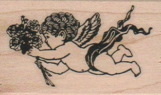 Cupid With Bouquet 1 1/2 x 2 1/4