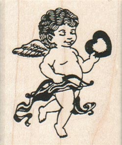 Cupid With Heart 1 3/4 x 2