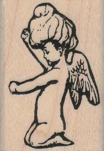Angel Pointing Down (Facing Left) 1 1/4 x 1 3/4