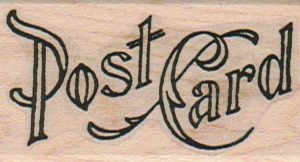 Post Card Fancy 1 1/4 x 2 1/4-0