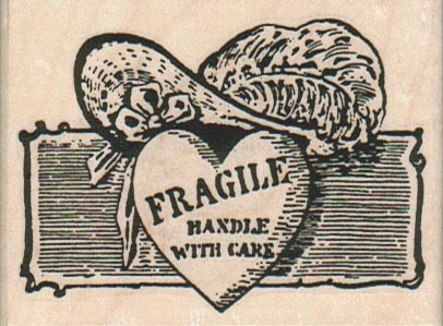 Fragile Handle With Care  2 3/4 x 2