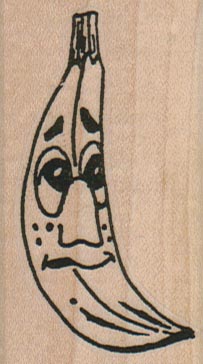 Sad Faced Banana 1 1/2 x 2 1/2