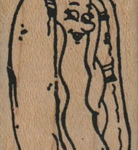 Smiling HotDog With Bow 1 x 1 3/4-0