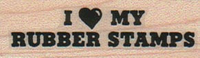 I Heart My Rubber Stamps 3/4 x 2