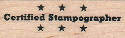 Certified Stampographer 1 x 2 3/4