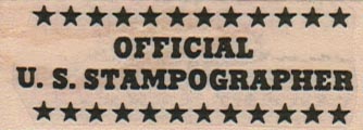 Official U.S. Stampographer 1 x 2 1/4