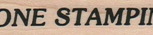 Gone Stampin' 3/4 x 2 3/4-0