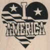 I Heart America 2 1/4 x 2 1/4-0