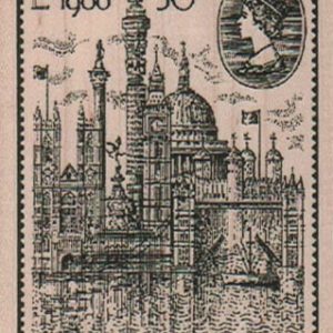 London 1900 Postoid 2 1/4 x 2 3/4-0