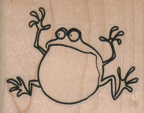 Jumping Frog Looking Left 2 x 1 1/2