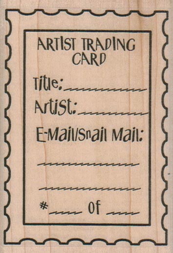Artist Trading Card Info/Postage Stamp 2 1/2 x 3 1/2