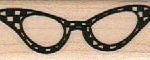 Fifties Cats Eye Glasses 3/4 x 2-0