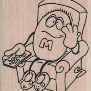 M In Chair Watching TV 2 1/2 x 2 3/4-0