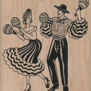 Maraca Dancers 3 1/4 x 3 1/2-0