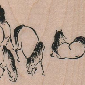 Group Of Five Horses 4 x 2 1/4-0