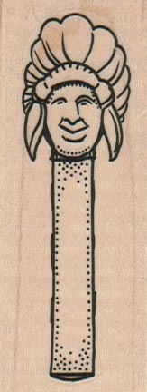 Indian Chief Pez Dispenser 1 1/4 x 3