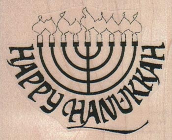 Happy Hanukkah 2 1/2 x 2