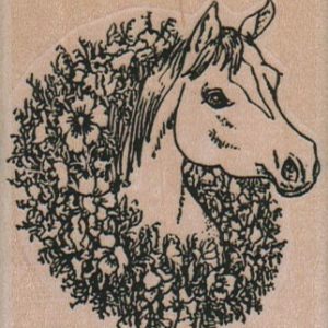 Horse With Wreath 2 1/4 x 2 1/2-0