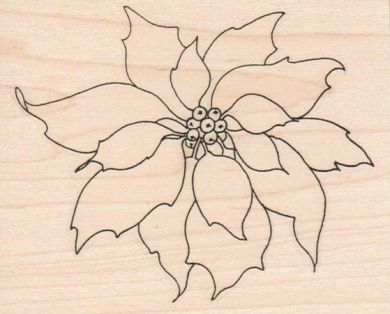 Poinsettia/Large 31/4 x 3 3/4