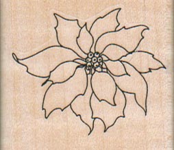 Poinsettia/Small 1 3/4 x 1 1/2