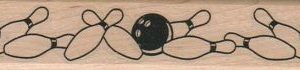 Bowling Pins And Balls Border 1 x 4 3/4-0