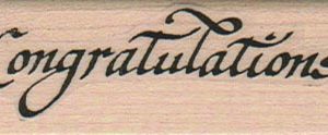 Congratulations 1 x 2 1/2-0