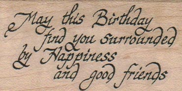 May This Birthday Find You 1 1/2 x 2 1/2