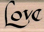 Love (Calligraphy) 1 x 1 1/4