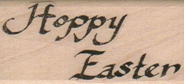 Hoppy Easter (Calligraphy) 1 1/4 x 2 1/2