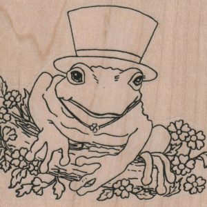 Frog In Top Hat 3 1/4 x 2 3/4-0