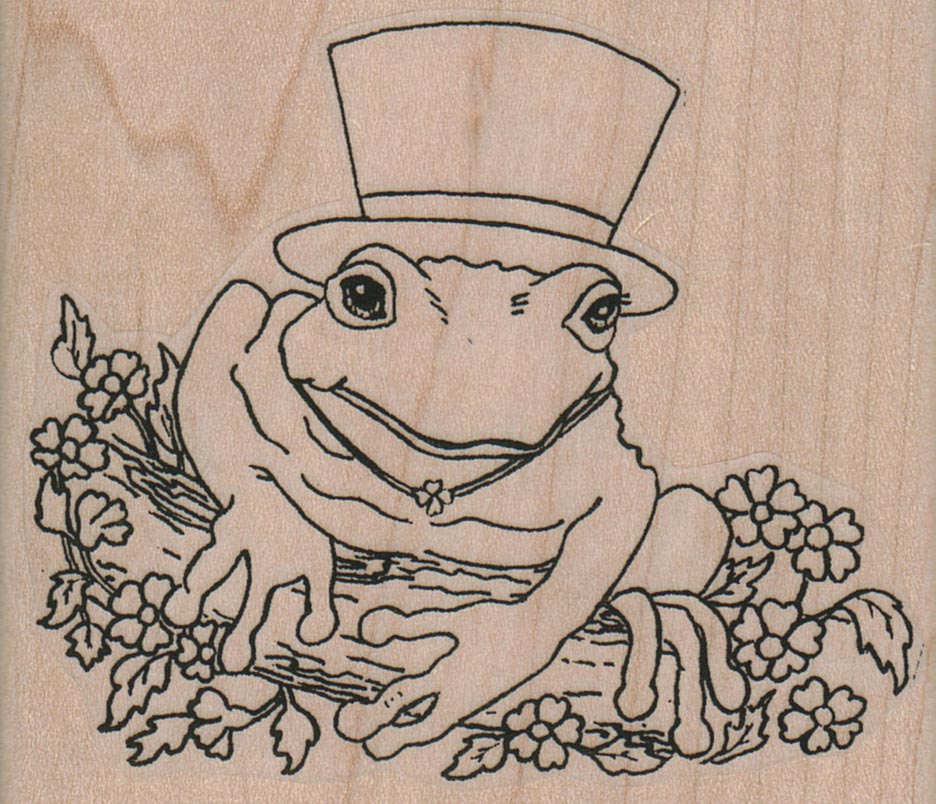 Frog In Top Hat 3 1/4 x 2 3/4