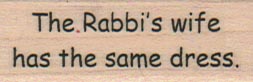 The Rabbi’s Wife 3/4 x 1 3/4