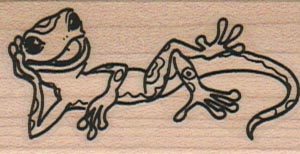 Reclining Gecko 1 1/4 x 2 1/4-0
