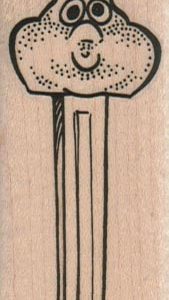 Bulgy Face Pez Dispenser 1 1/4 x 2 3/4-0