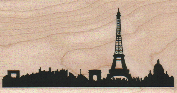Paris Skyline 2 1/4 x 4