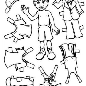 Boy Paper Doll Set (Unmounted)-0