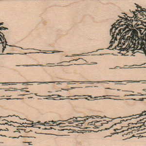 Palm Tree Scene 3 x 6 1/4-0