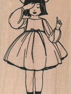Girl In Plain Dress 2 1/2 x 4-0